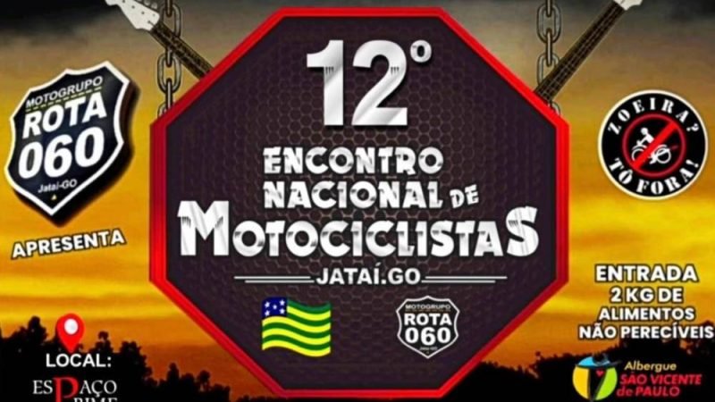 AGENDA | 12º Encontro Nacional de Motociclistas movimenta Jataí neste fim de semana