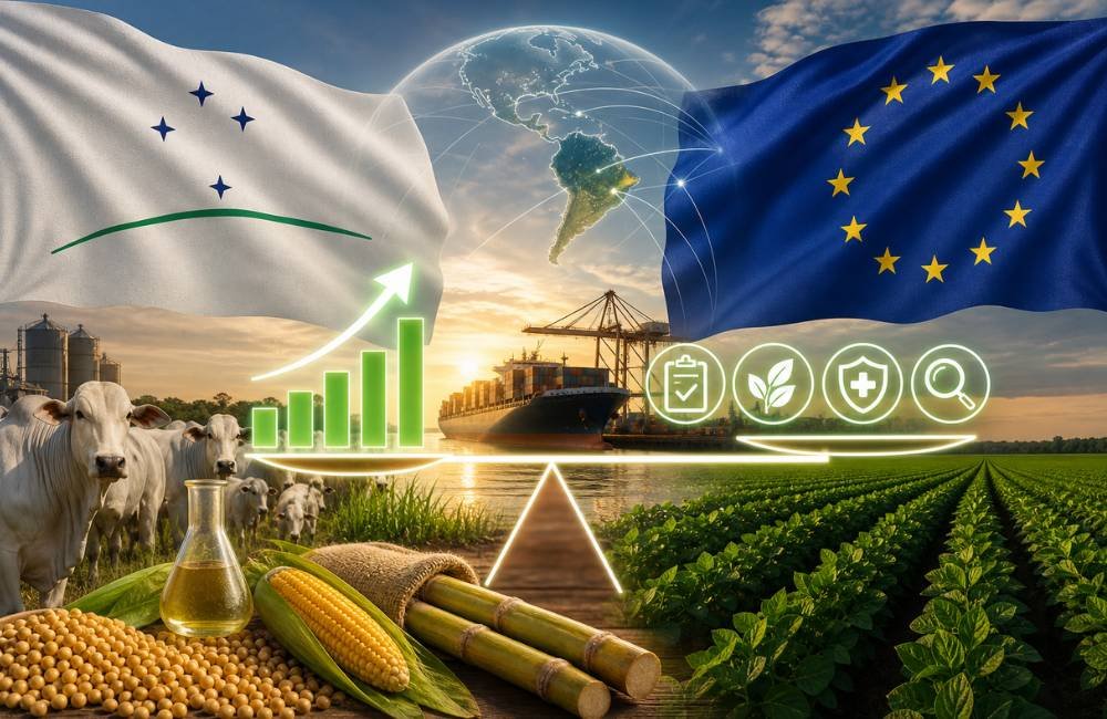 Acordo Mercosul-UE entra em vigor e muda cenário do agro brasileiro