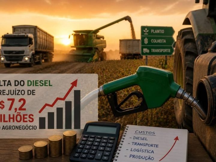 Alta do diesel pode gerar prejuízo bilionário ao agronegócio brasileiro