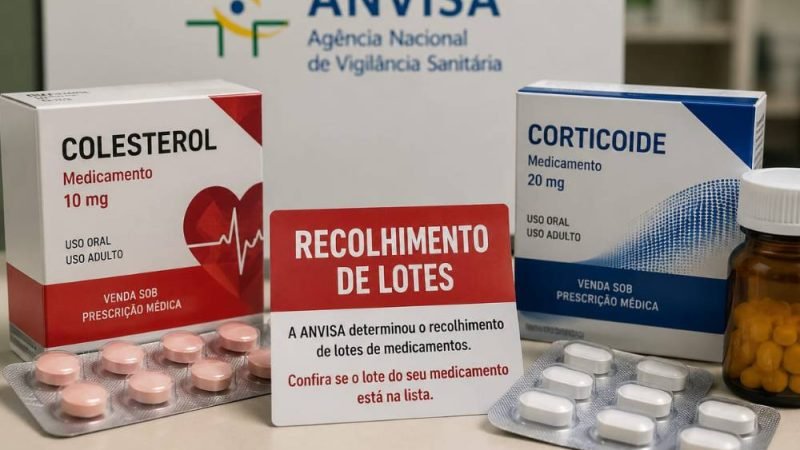 Anvisa recolhe lotes de remédio para colesterol e corticoide; saiba quais
