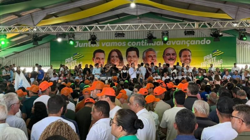 VÍDEO | Caiado e Daniel Vilela reúnem prefeitos, vereadores e lideranças em grande ato político em Rio Verde