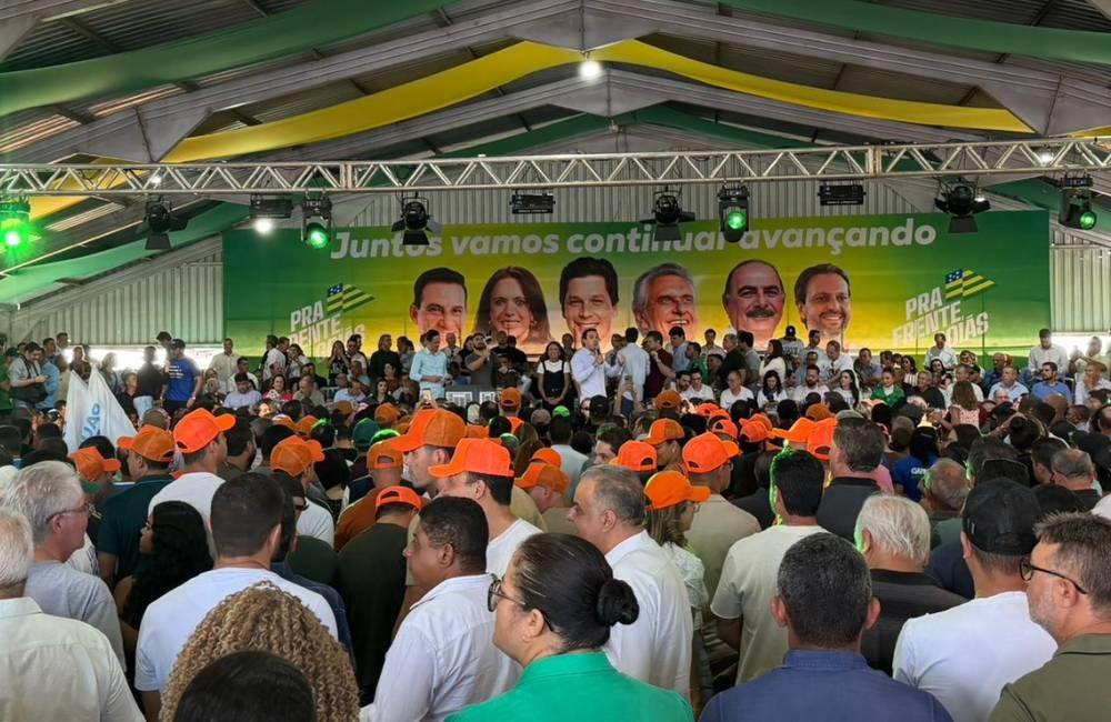 VÍDEO | Caiado e Daniel Vilela reúnem prefeitos, vereadores e lideranças em grande ato político em Rio Verde