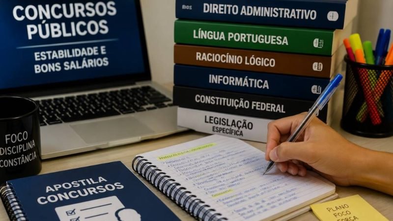 Concursos públicos seguem atraindo brasileiros em busca de estabilidade e bons salários