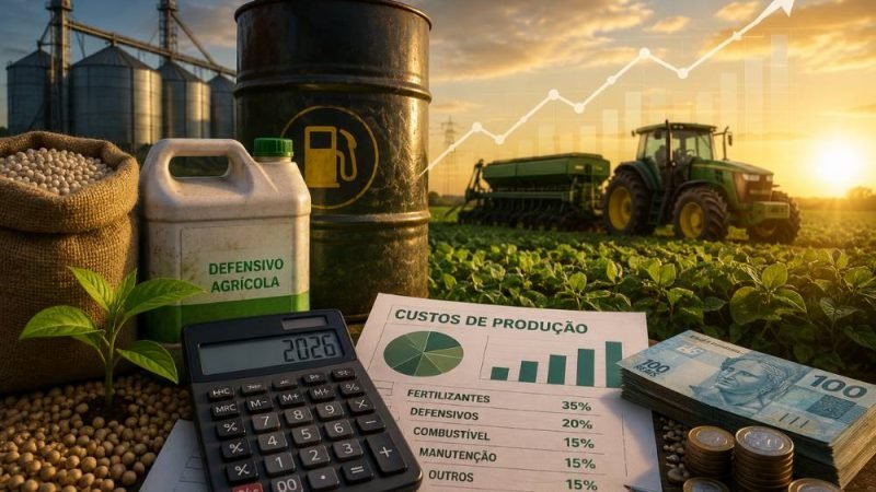 Custo de produção segue pressionando produtores rurais em 2026