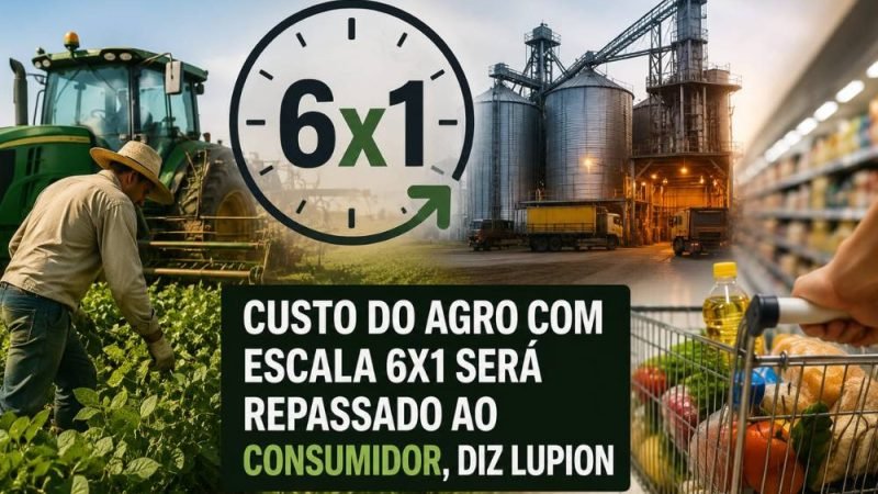 Deputado afirma que custo do agro com possível fim da escala 6×1 será repassado ao consumidor