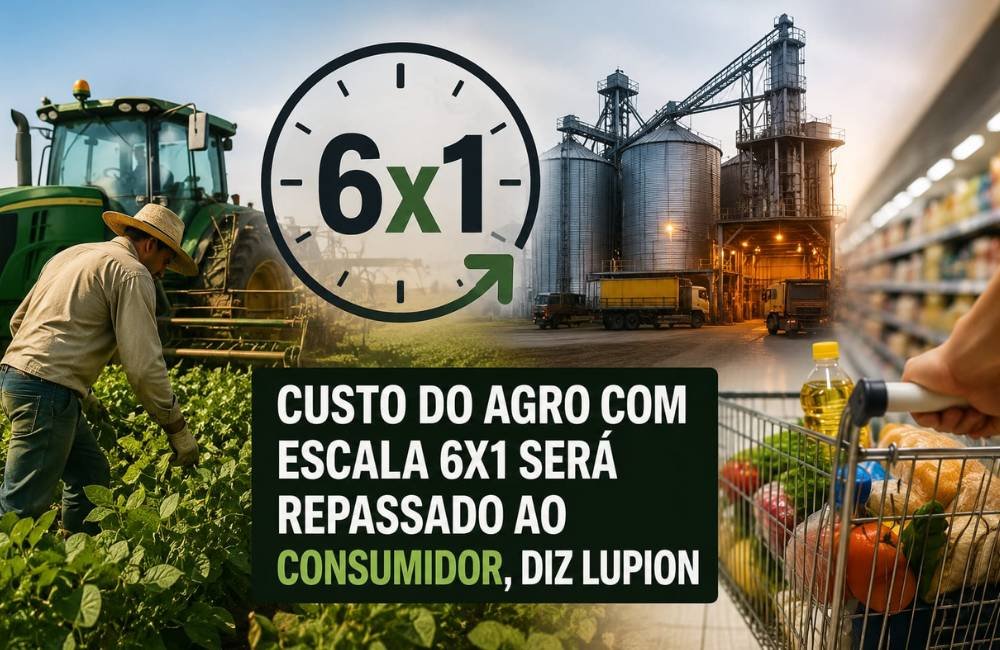 Deputado afirma que custo do agro com possível fim da escala 6×1 será repassado ao consumidor