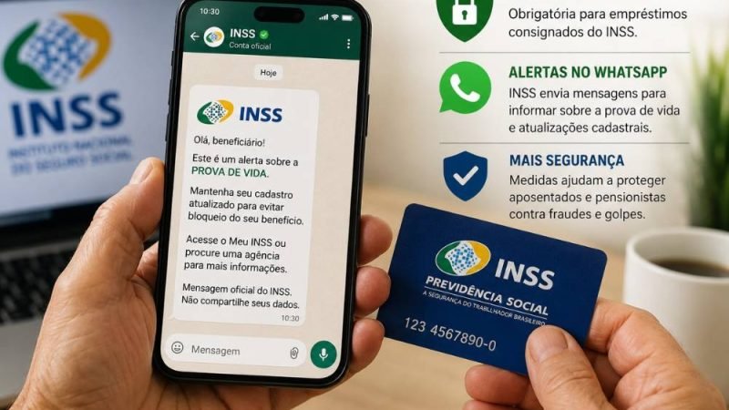 INSS passa a enviar alerta no WhatsApp para prova de vida