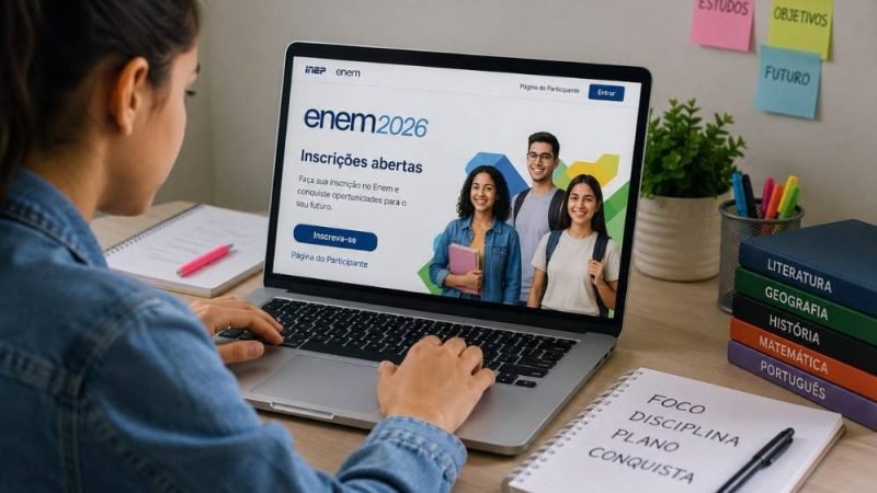 Inscrições para o Enem 2026 começam e candidatos já podem se cadastrar