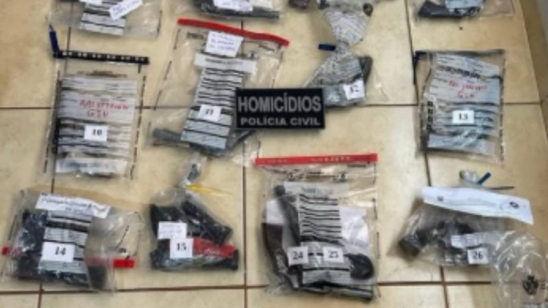 Polícia Civil de Goiás intensifica organização em Jataí e envia mais de 100 armas ao Judiciário