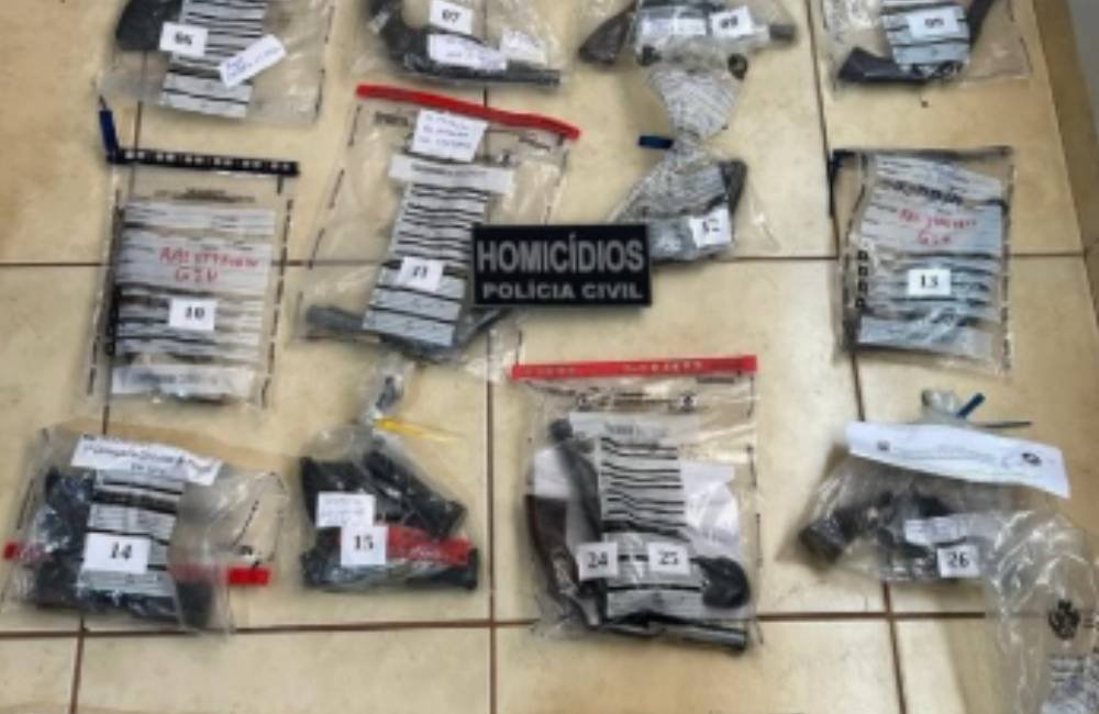 Polícia Civil de Goiás intensifica organização em Jataí e envia mais de 100 armas ao Judiciário