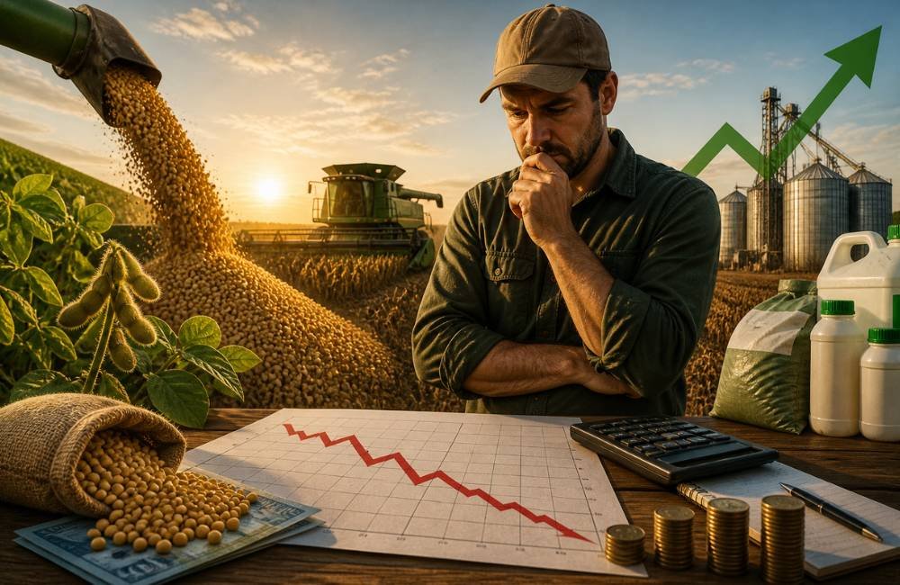 Safra recorde não garante lucro e acende alerta no agronegócio