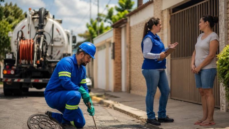 Saneago e BRK realizam visitas domiciliares para reduzir vazamentos de esgoto em Rio Verde