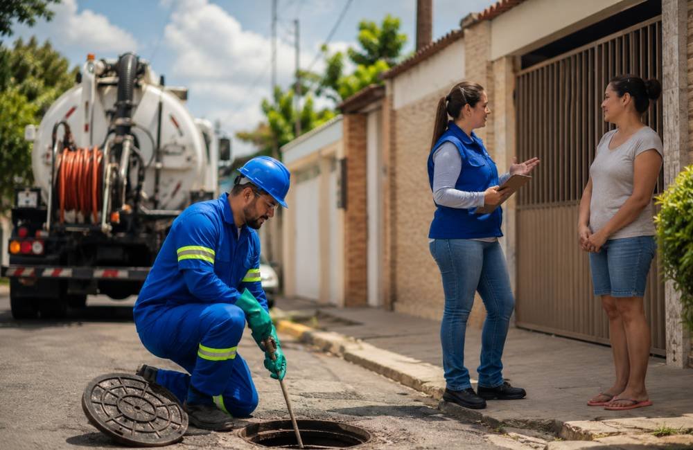 Saneago e BRK realizam visitas domiciliares para reduzir vazamentos de esgoto em Rio Verde