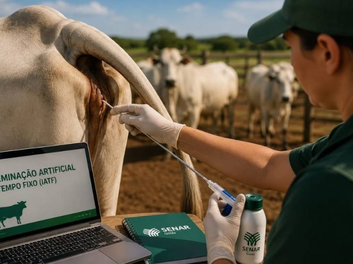 Senar Goiás lança curso gratuito sobre inseminação artificial no campo