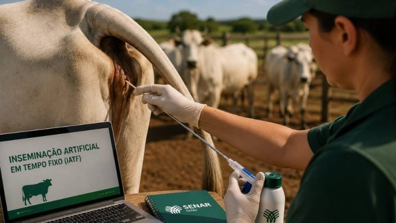 Senar Goiás lança curso gratuito sobre inseminação artificial no campo
