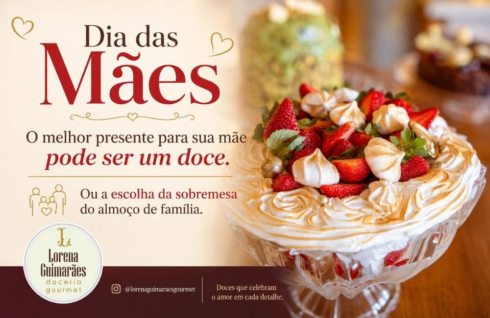 Sobremesas especiais podem transformar o almoço em família em um momento ainda mais doce