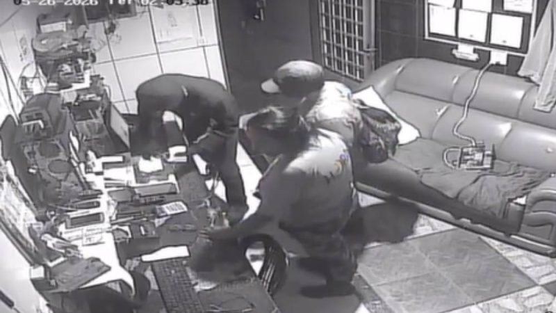 VÍDEO| Motel é assaltado por criminosos armados com facas na madrugada em Jataí