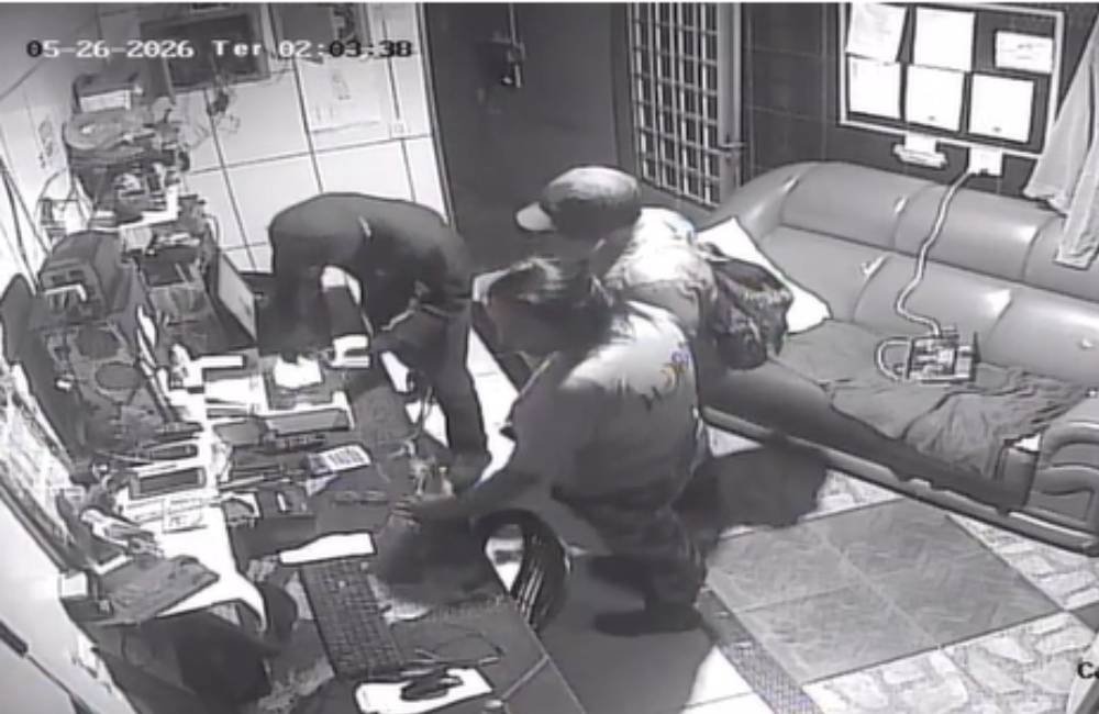 VÍDEO| Motel é assaltado por criminosos armados com facas na madrugada em Jataí