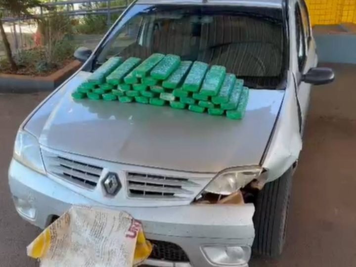 VÍDEO| PRF apreende 30 kg de maconha durante fiscalização na BR-364 em Jataí