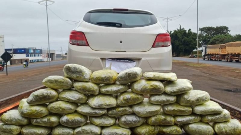 VÍDEO | PRF apreende mais de 21 quilos de skunk durante fiscalização na BR-060, em Rio Verde