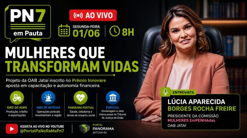 AO VIVO | Comissão Mulheres EmPENHAdas da OAB Jataí é inscrita no Prêmio Innovare e destaca autonomia feminina