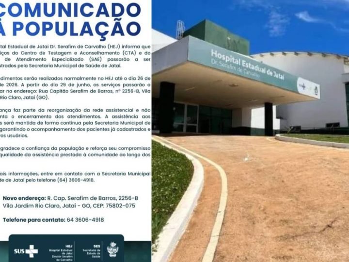 Centro de Testagem e Aconselhamento passa a ser administrado pela Secretaria de Saúde de Jataí