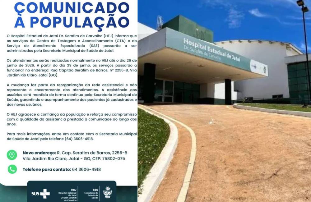 Centro de Testagem e Aconselhamento passa a ser administrado pela Secretaria de Saúde de Jataí