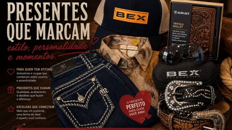 Dia dos Namorados: presentes que unem estilo, personalidade e significado podem ser encontrados na Montana Western