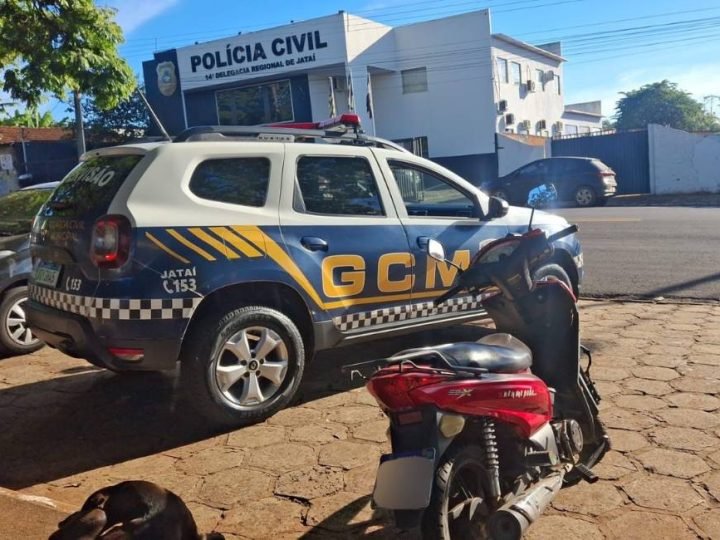 GCM de Jataí recupera motocicleta furtada durante patrulhamento preventivo