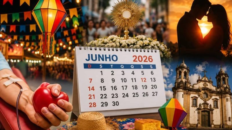 Junho terá festas juninas, Corpus Christi, Dia dos Namorados e datas históricas no Brasil
