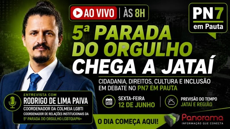 PN7 em Pauta | 5ª Parada do Orgulho, Giro do Agro e as Principais Notícias de Jataí | AO VIVO