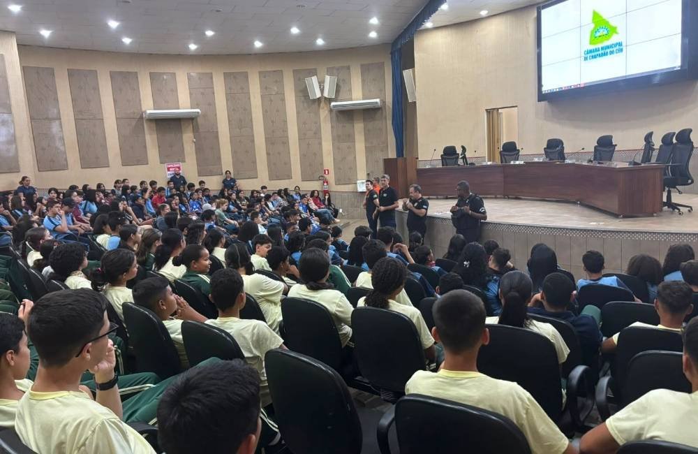 Polícia Civil conscientiza cerca de 500 alunos sobre consequências do bullying e cyberbullying em Chapadão do Céu