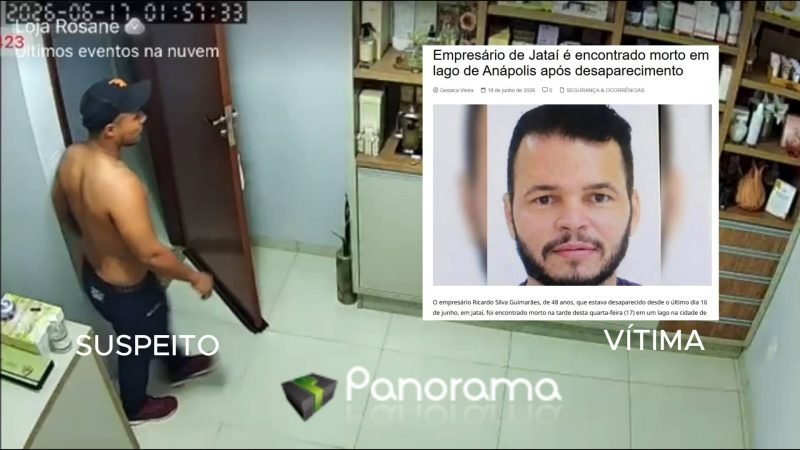 VÍDEO | Polícia divulga imagens de suspeito de matar empresário de Jataí; veja