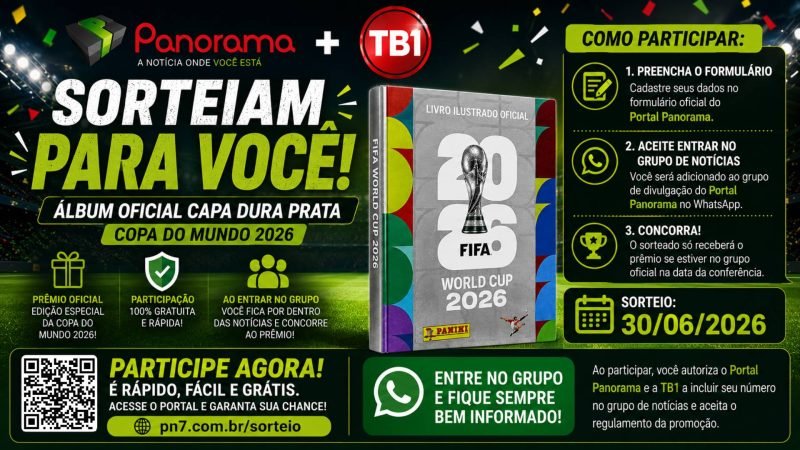 Sorteio Álbum Oficial Capa Dura Copa do Mundo 2026