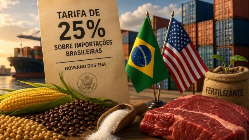 Tarifa dos EUA preocupa agro brasileiro, mas principais produtos ficaram fora da lista