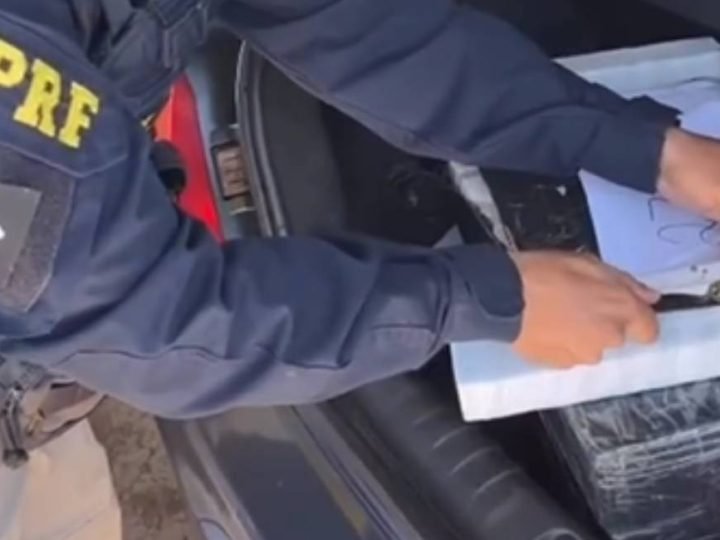 VÍDEO|  PRF apreende 100 kg de maconha após perseguição na BR-153