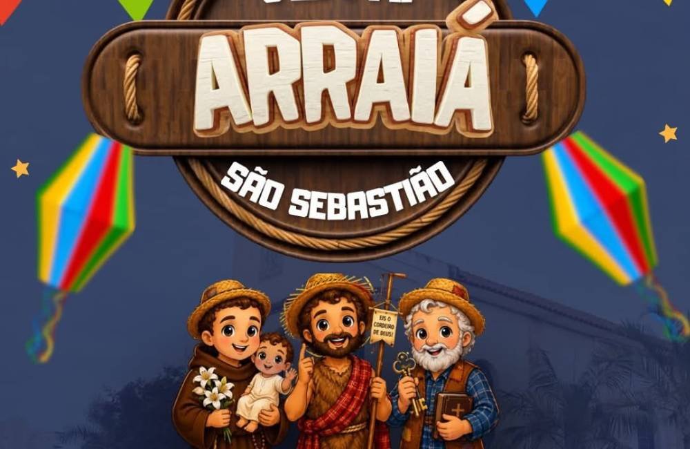AGENDA | Arraiá São Sebastião promete noite de tradição, alegria e confraternização neste sábado