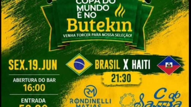 AGENDA | Brasil x Haiti no Butekin: transmissão em telão e shows ao vivo nesta sexta-feira