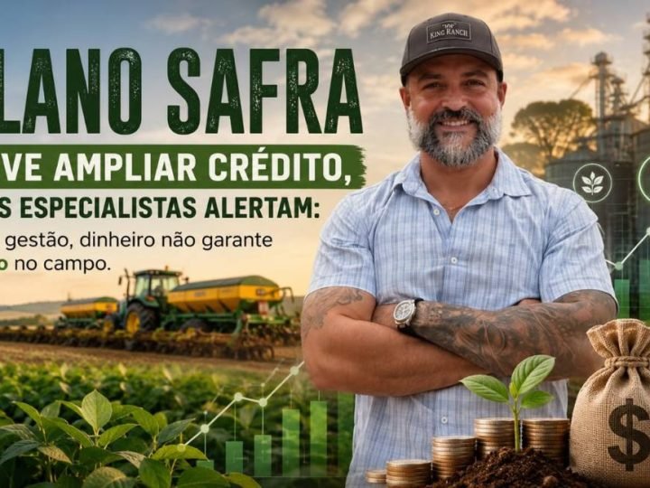 Plano Safra deve ampliar crédito, mas especialistas alertam: sem gestão, dinheiro não garante lucro no campo