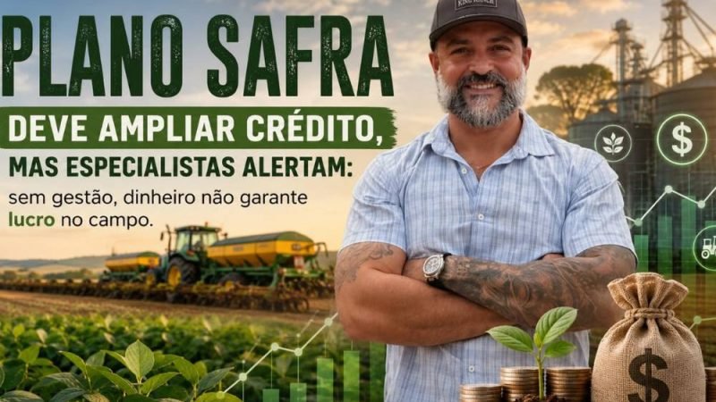 Plano Safra deve ampliar crédito, mas especialistas alertam: sem gestão, dinheiro não garante lucro no campo
