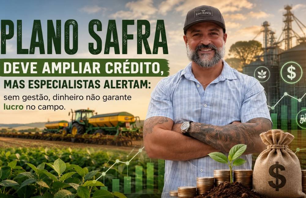 Plano Safra deve ampliar crédito, mas especialistas alertam: sem gestão, dinheiro não garante lucro no campo