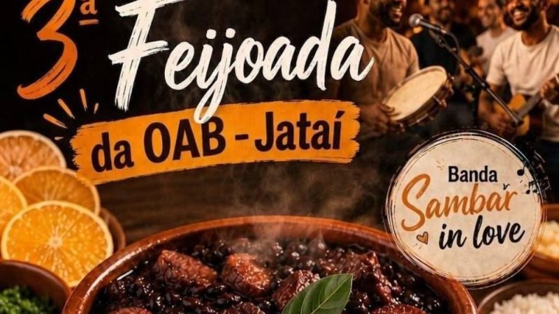 AGENDA | 3ª Feijoada da OAB Jataí será realizada em agosto com música ao vivo e caráter beneficente
