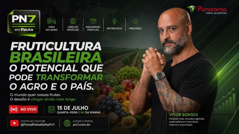 AO VIVO | PN7 em Pauta debate o futuro da fruticultura, exportações e oportunidades para o agro