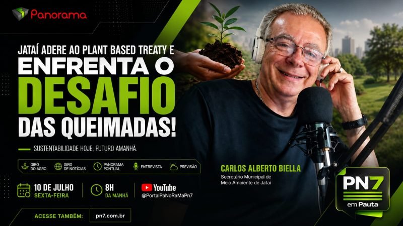 AO VIVO | PN7 em Pauta debate queimadas em Jataí, sustentabilidade, Giro do Agro e agenda do fim de semana