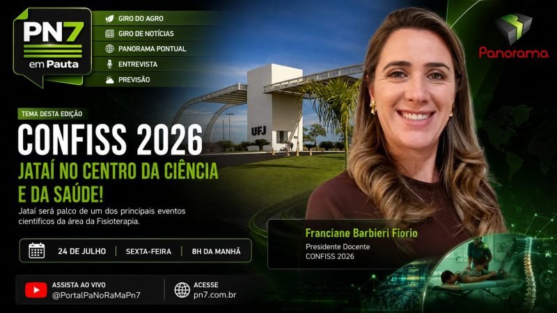 AO VIVO | PN7 em Pauta destaca CONFISS 2026, Giro do Agro, Agenda Cultural e previsão do tempo