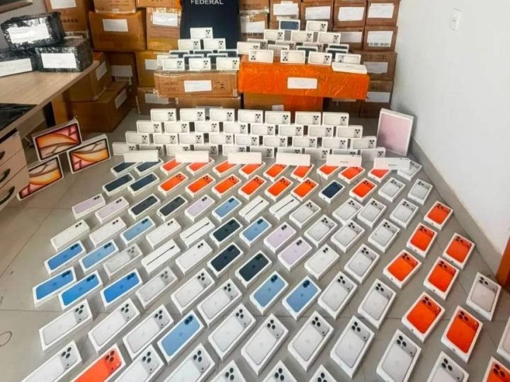 Carga de R$ 5 milhões em iPhones e tablets sem nota fiscal é apreendida na divisa entre Goiás e Minas Gerais