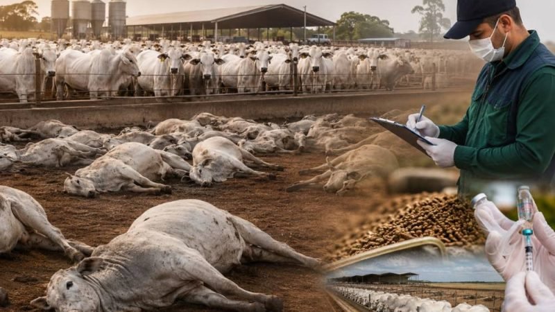 Caso com mais de mil bovinos mortos reforça alerta para confinamentos no Brasil