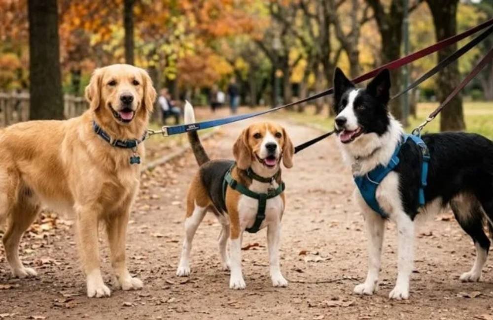 Coleira, peitoral ou arnês? Saiba qual é a melhor escolha para passear com seu cachorro