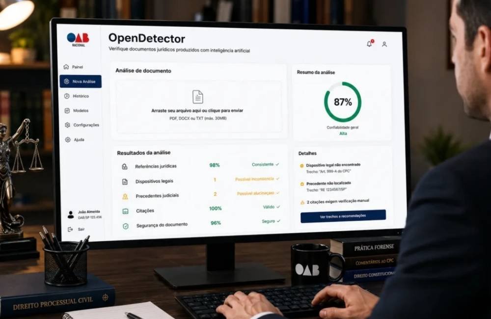 Erros da inteligência artificial levam OAB a lançar ferramenta para conferir petições e decisões judiciais
