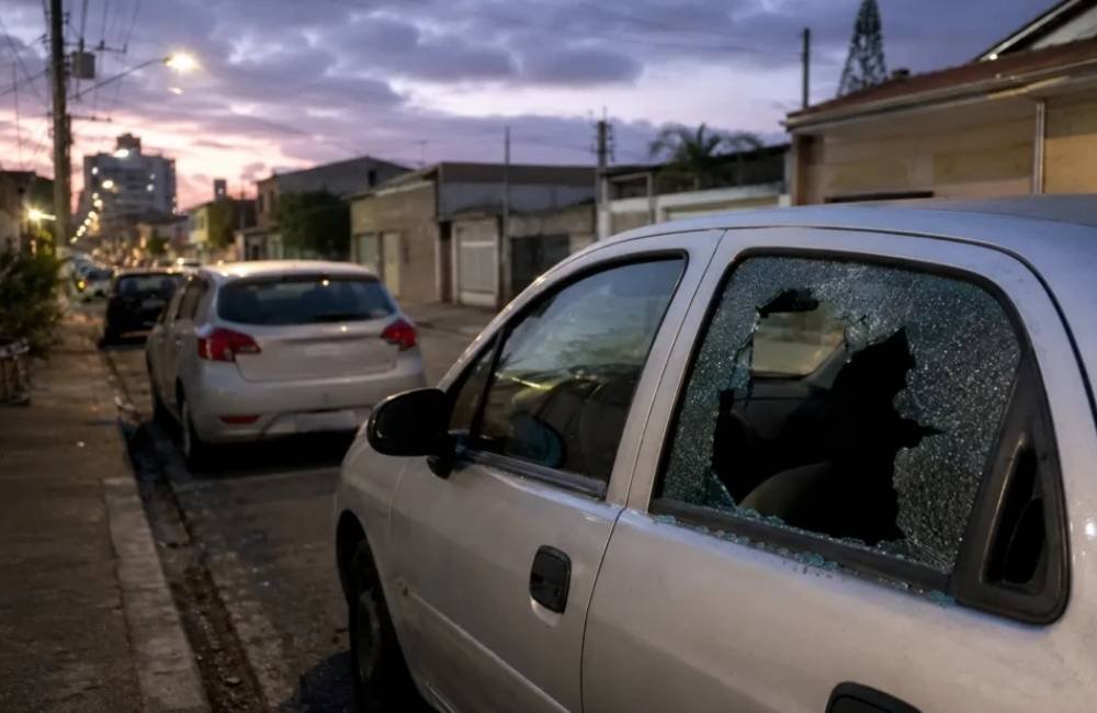 Homem é preso após quebrar vidros de seis carros estacionados em Rio Verde